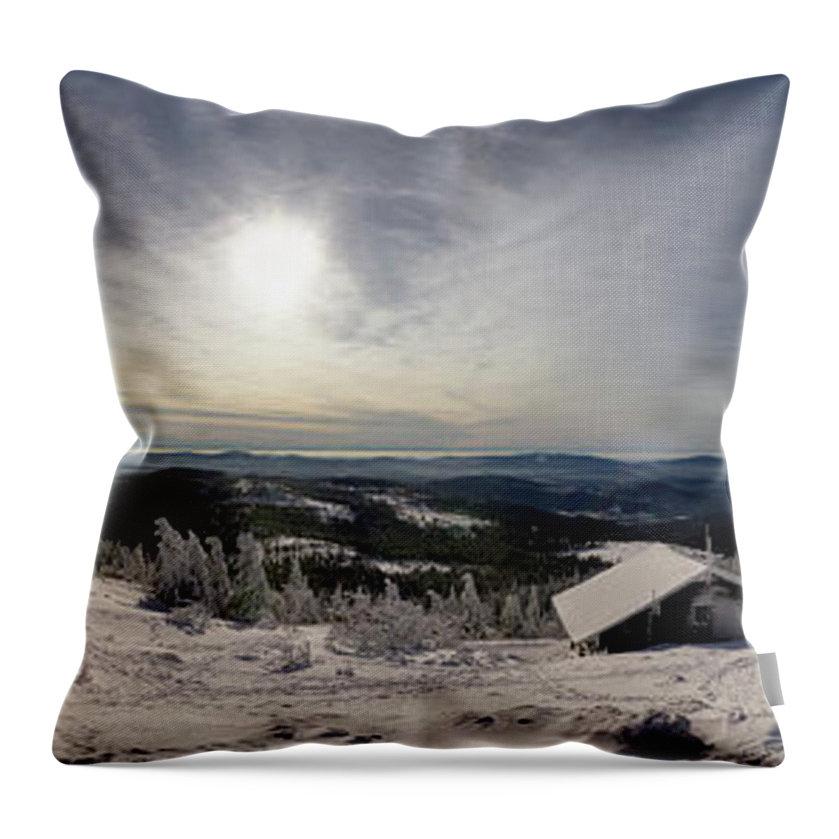 Tranquility Throw Pillow featuring the photograph Germany, View Of Great Arber Highest by Westend61