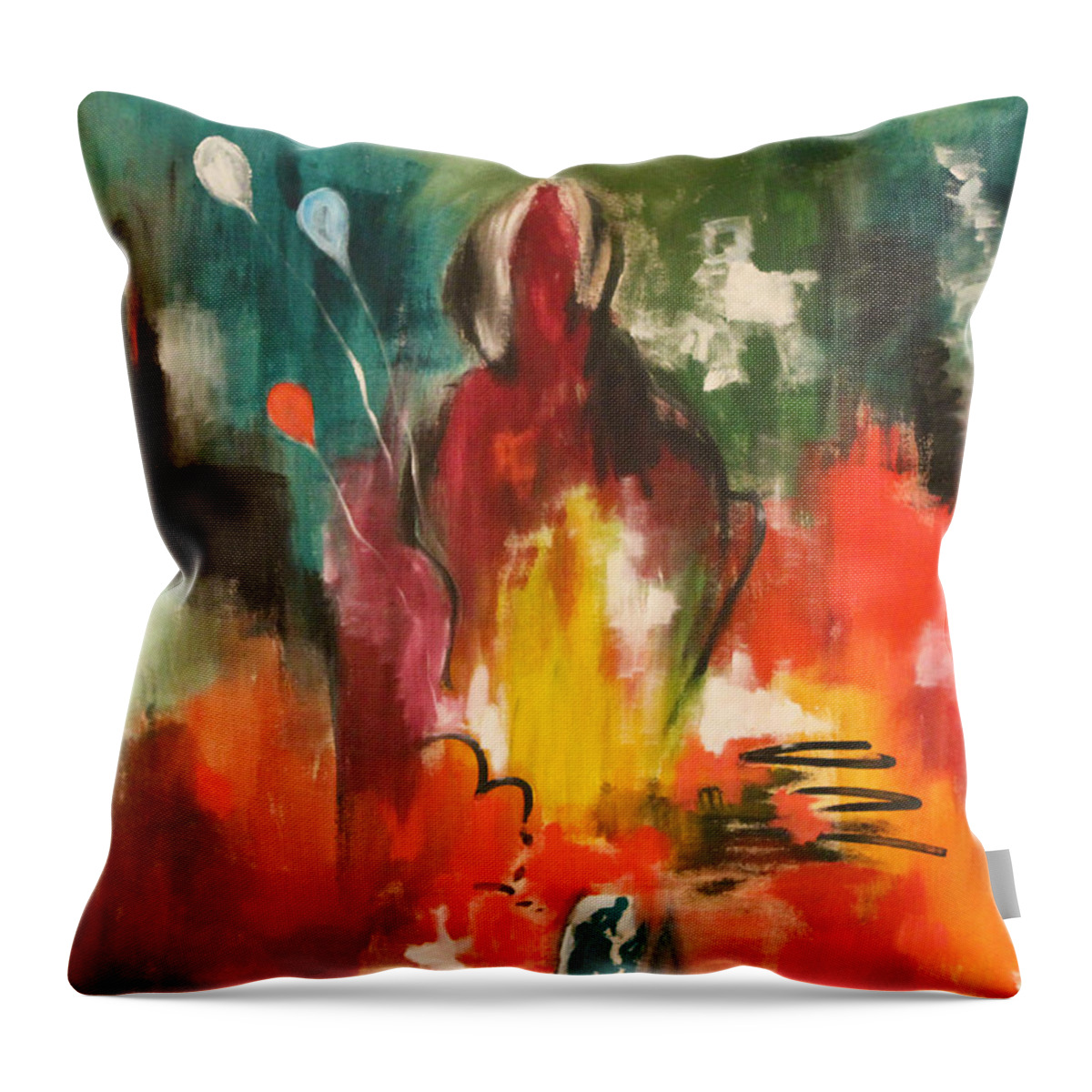 2010 Throw Pillow featuring the painting Getting Over by Will Felix