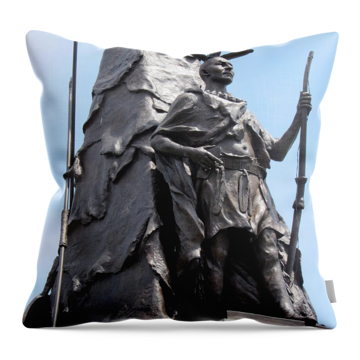 Gettysburg Throw Pillow featuring the photograph Gettysburg - New York Infantry by Susan Carella