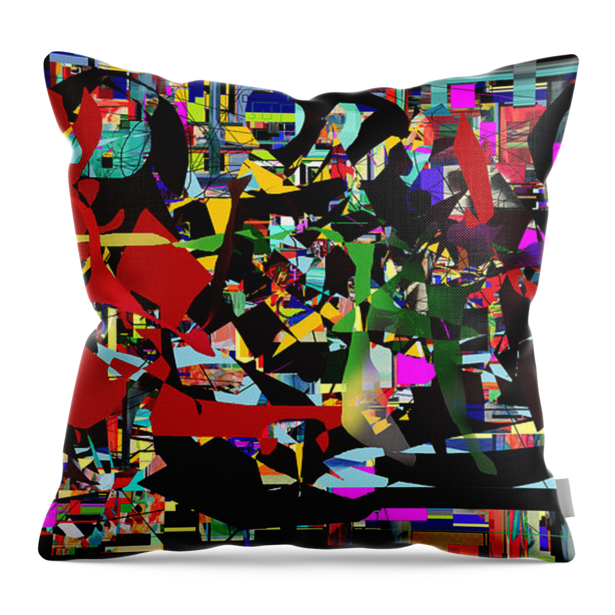  Throw Pillow featuring the digital art Geula 5bc by David Baruch Wolk
