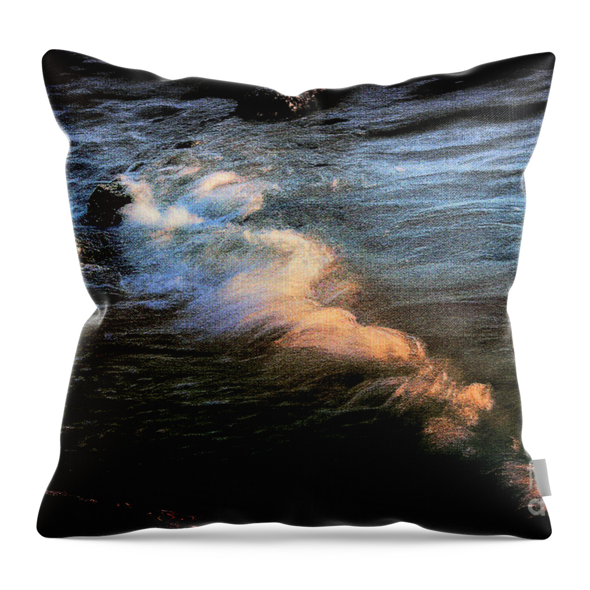 Water Throw Pillow featuring the photograph Ghost Maiden of the Sea by Ola Allen
