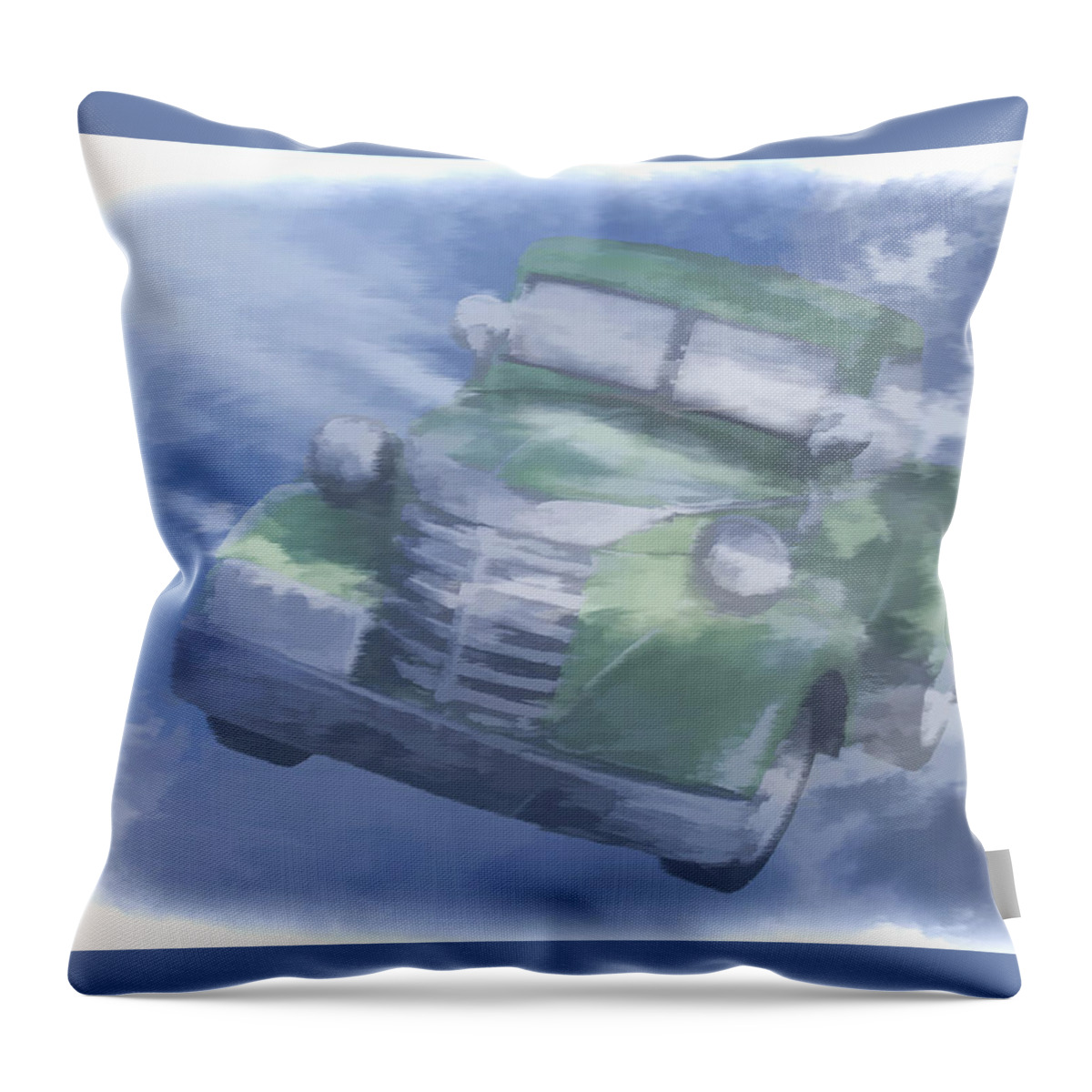 Ghost Throw Pillow featuring the photograph Ghost Truck by Ron Roberts