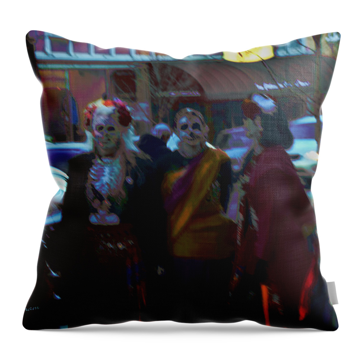 Halloween Throw Pillow featuring the photograph Ghouls Night Out by Kae Cheatham