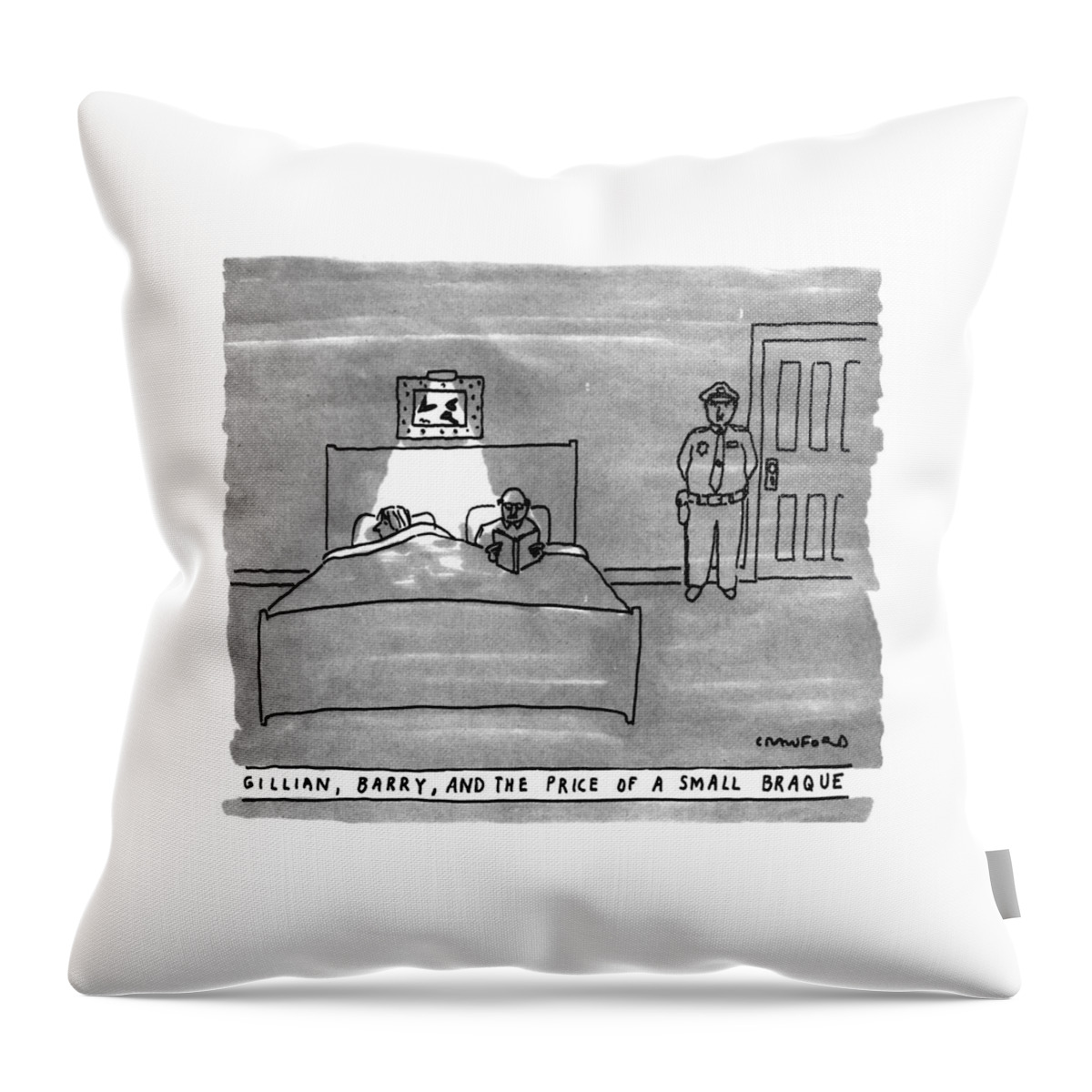 Gillian, Barry, And The Price Of A Small Braque Throw Pillow