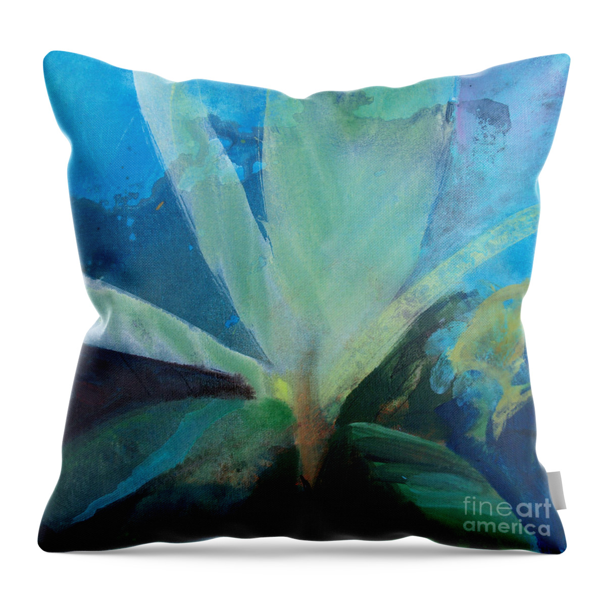Ginger Tea Throw Pillow featuring the painting Ginger Tea by Robin Pedrero