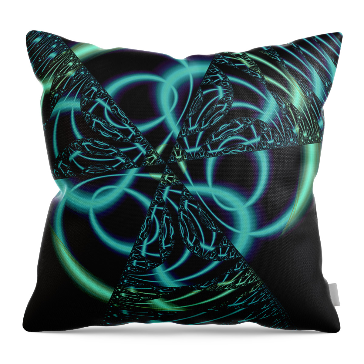 Abstract Throw Pillow featuring the digital art Gingezel 1 The Limit by Judi Suni Hall