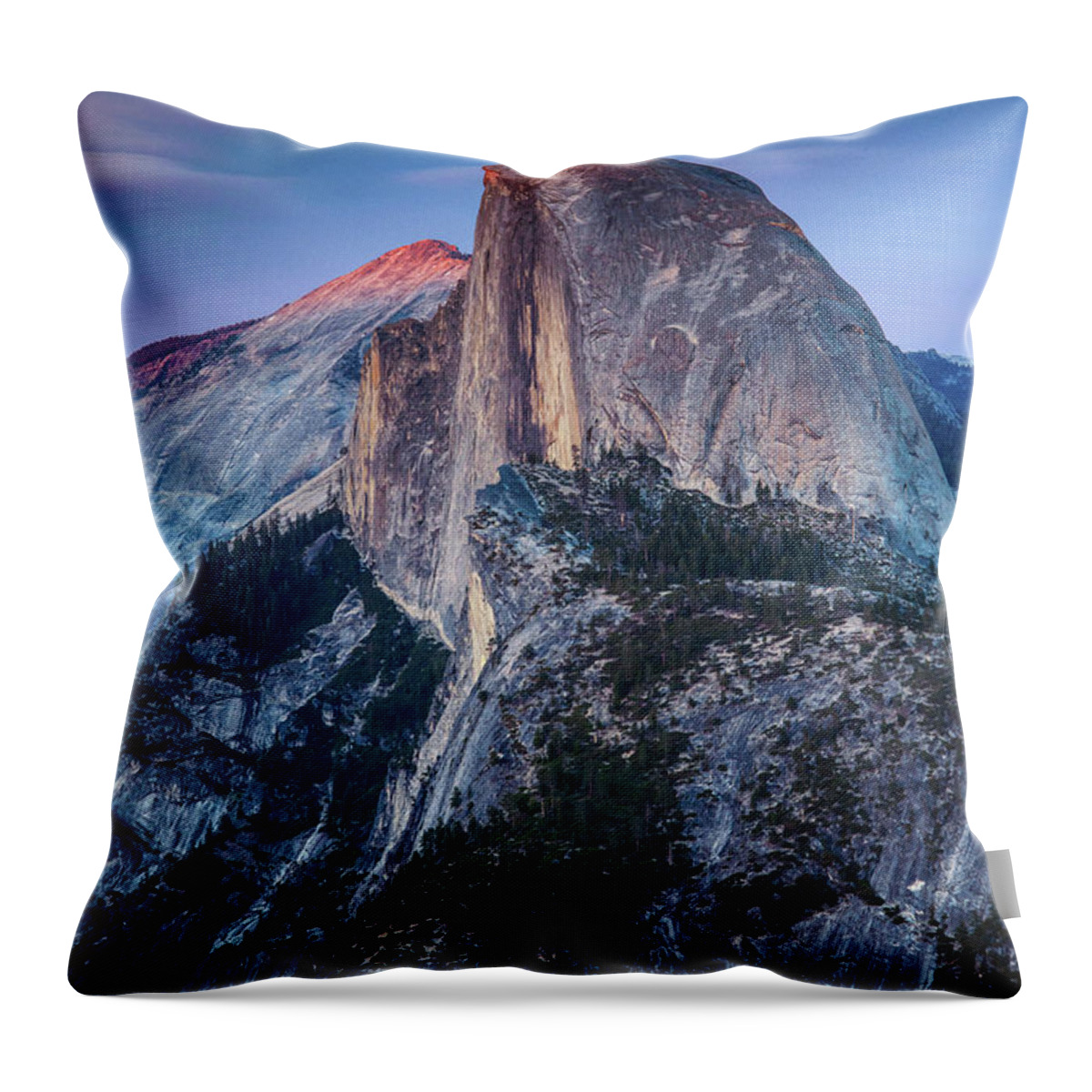 Scenics Throw Pillow featuring the photograph Glacier Point by Naphat Photography