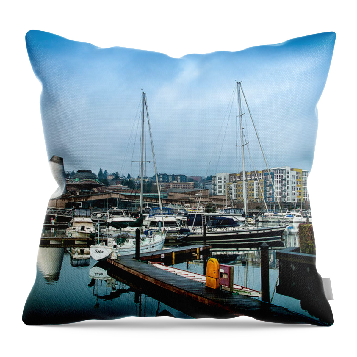 Glass Museum Throw Pillow featuring the photograph Glass Museum by Cassius Johnson