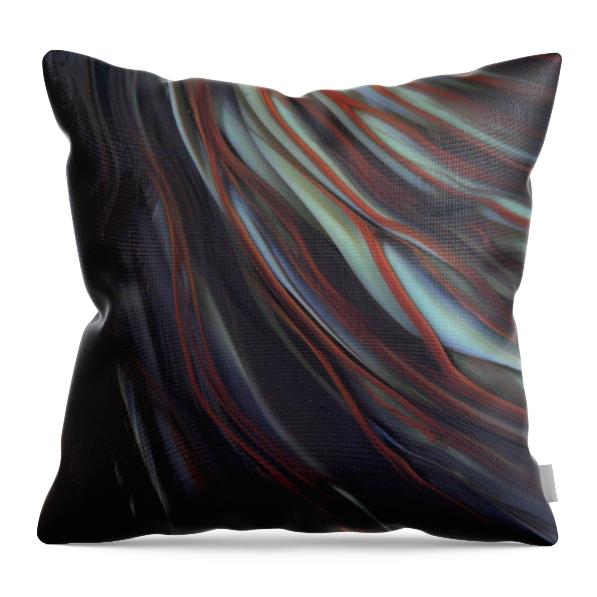 Glass Art Throw Pillow featuring the photograph Glass Veins by Kimberly Lyon