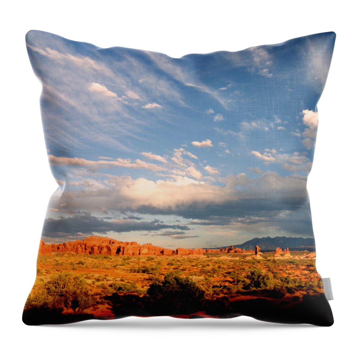 Rock Throw Pillow featuring the photograph Glorious by Beth Collins