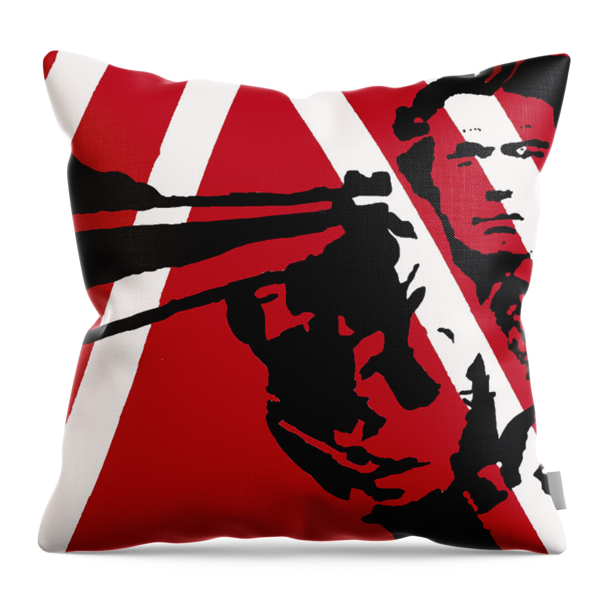Clint Eastwood Throw Pillow featuring the painting Go Ahead And Make My Day by Robert Margetts