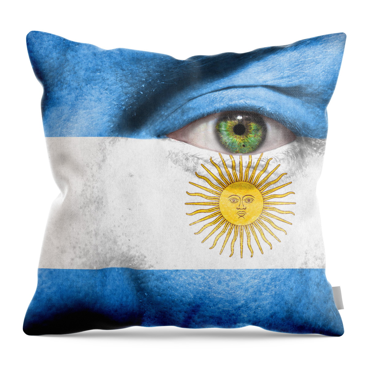 Argentina Throw Pillow featuring the photograph Go Argentina by Semmick Photo