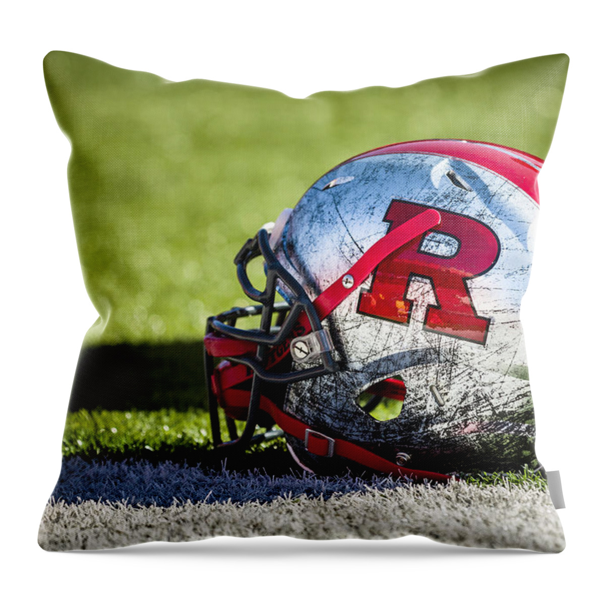Anthony Milito Throw Pillow featuring the photograph Go Rutgers by Eduard Moldoveanu