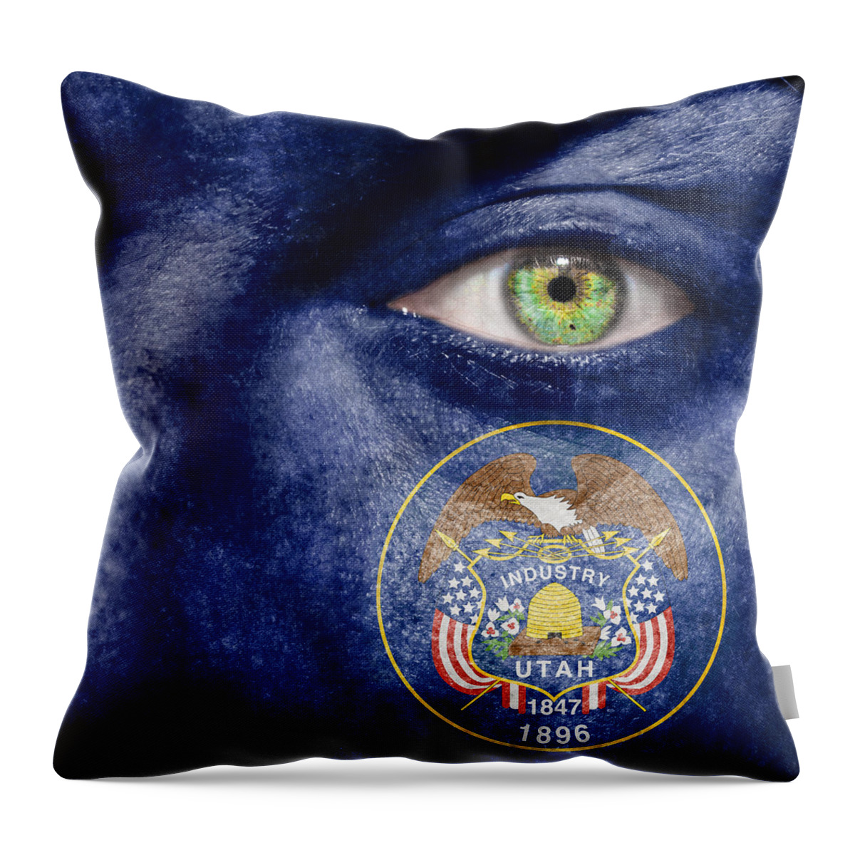 Art Throw Pillow featuring the photograph Go Utah by Semmick Photo