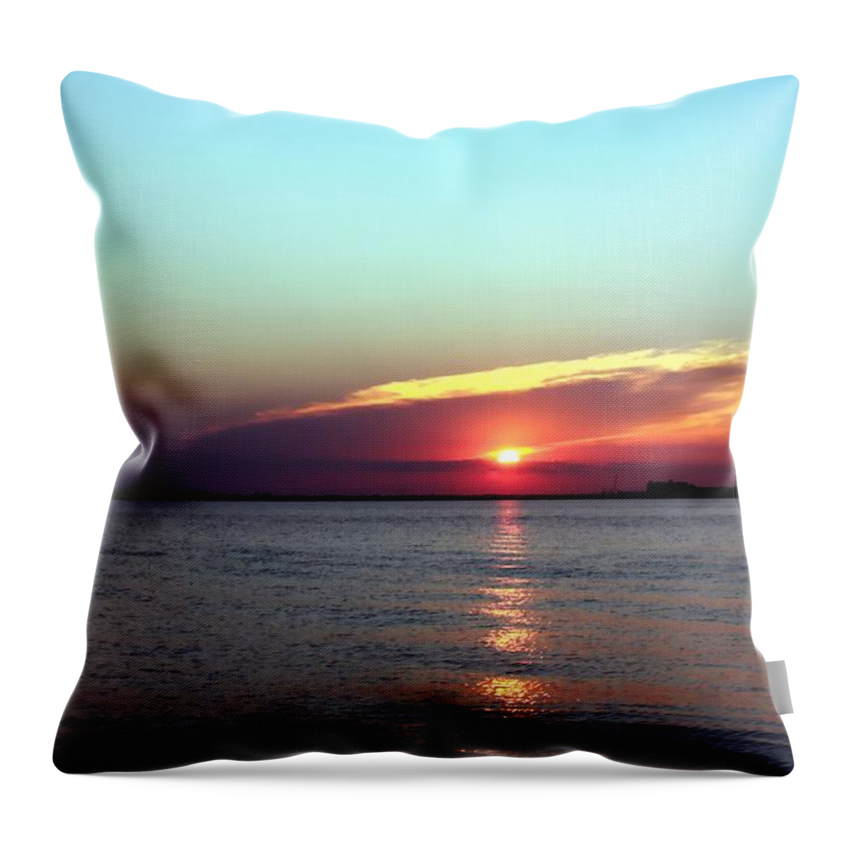 Sunsets Throw Pillow featuring the photograph Gods Creation by Debra Forand