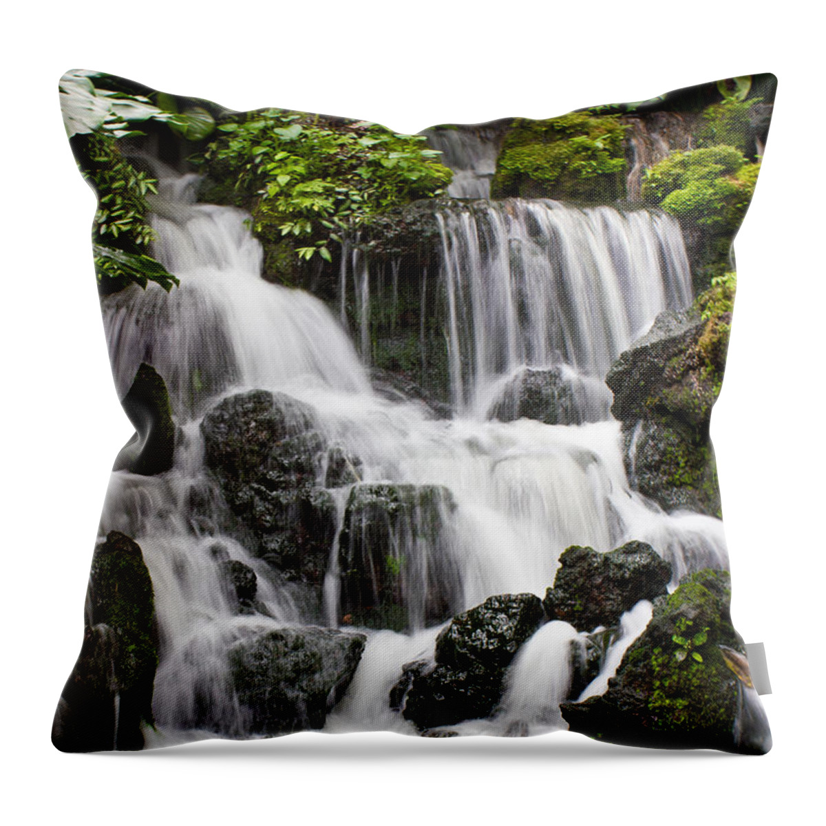 Travel Throw Pillow featuring the photograph Going With The Flow by Christie Kowalski