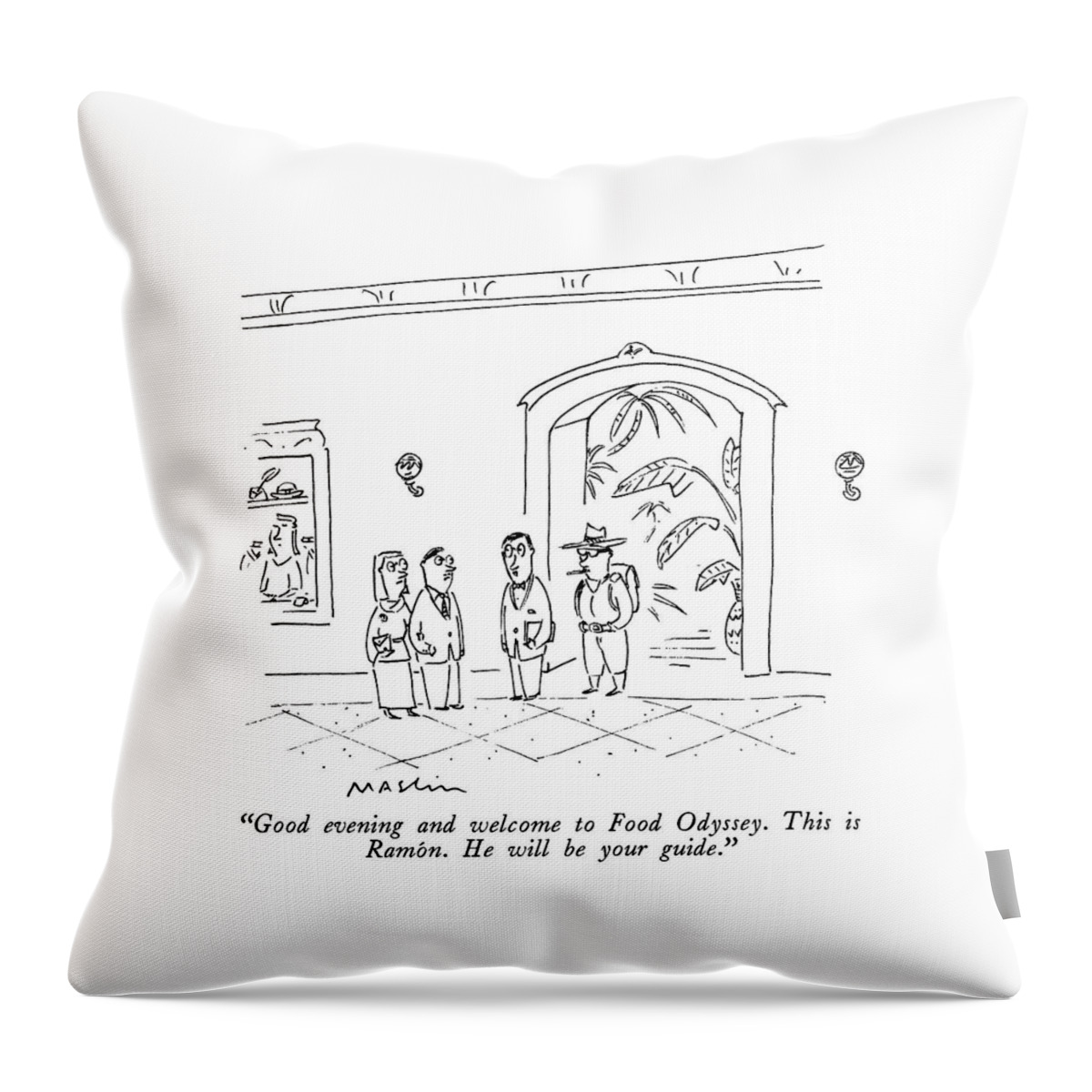Good Evening And Welcome To Food Odyssey.  This Throw Pillow