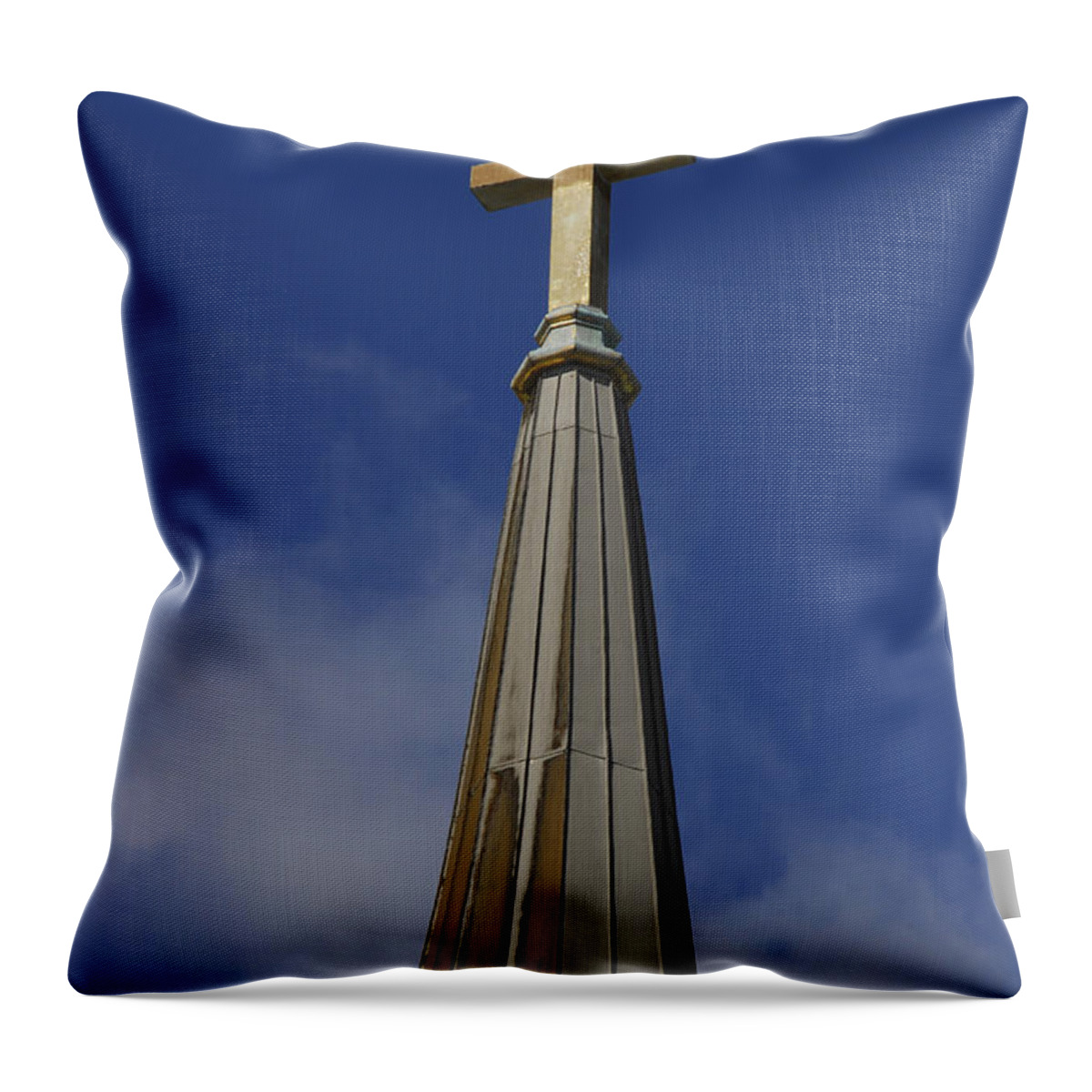 Cross Throw Pillow featuring the photograph Good Friday by Cindy Manero