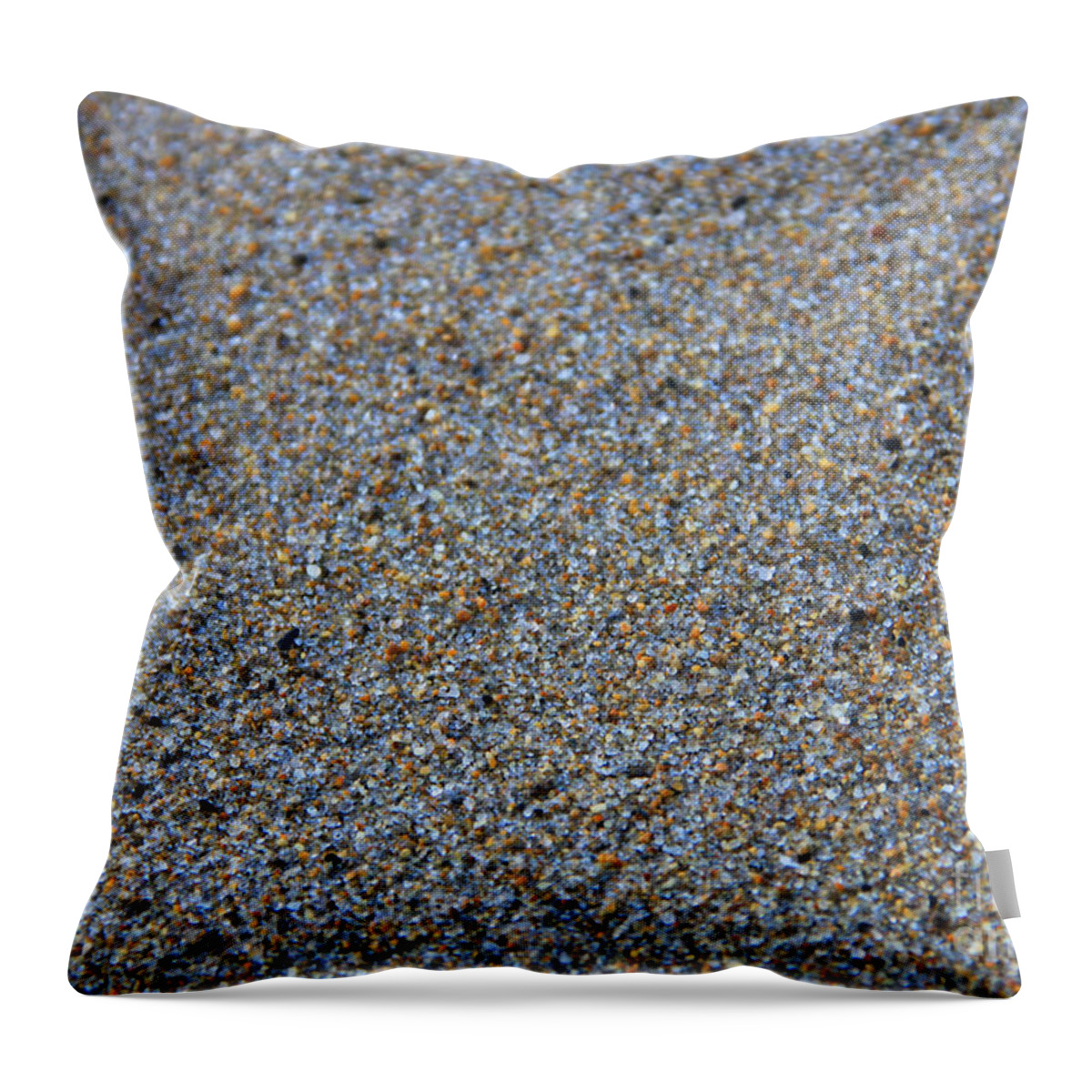 Maine Throw Pillow featuring the photograph Grainy Sand by Mike Mooney