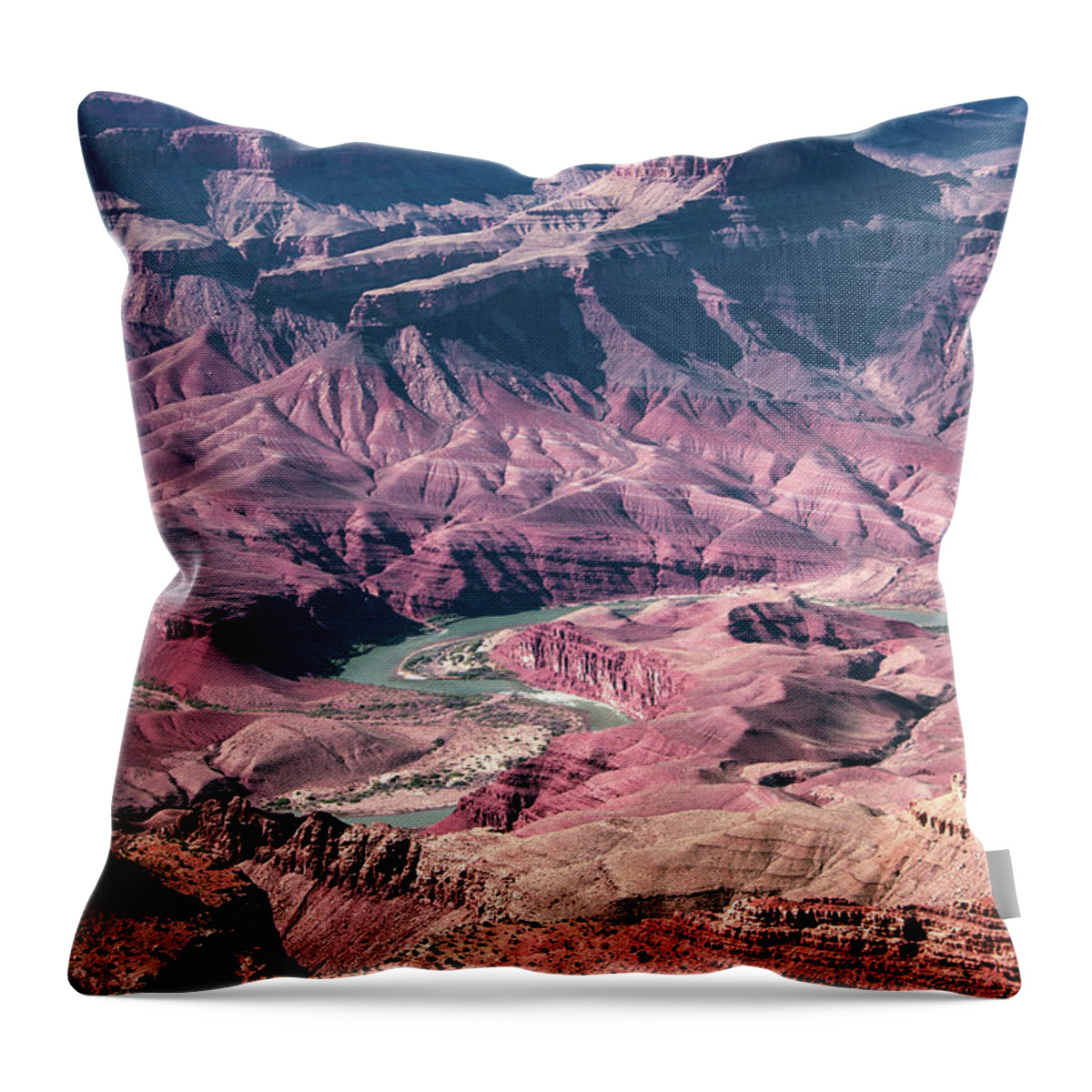Scenics Throw Pillow featuring the photograph Grand Canyon,colorado River by Thanasis