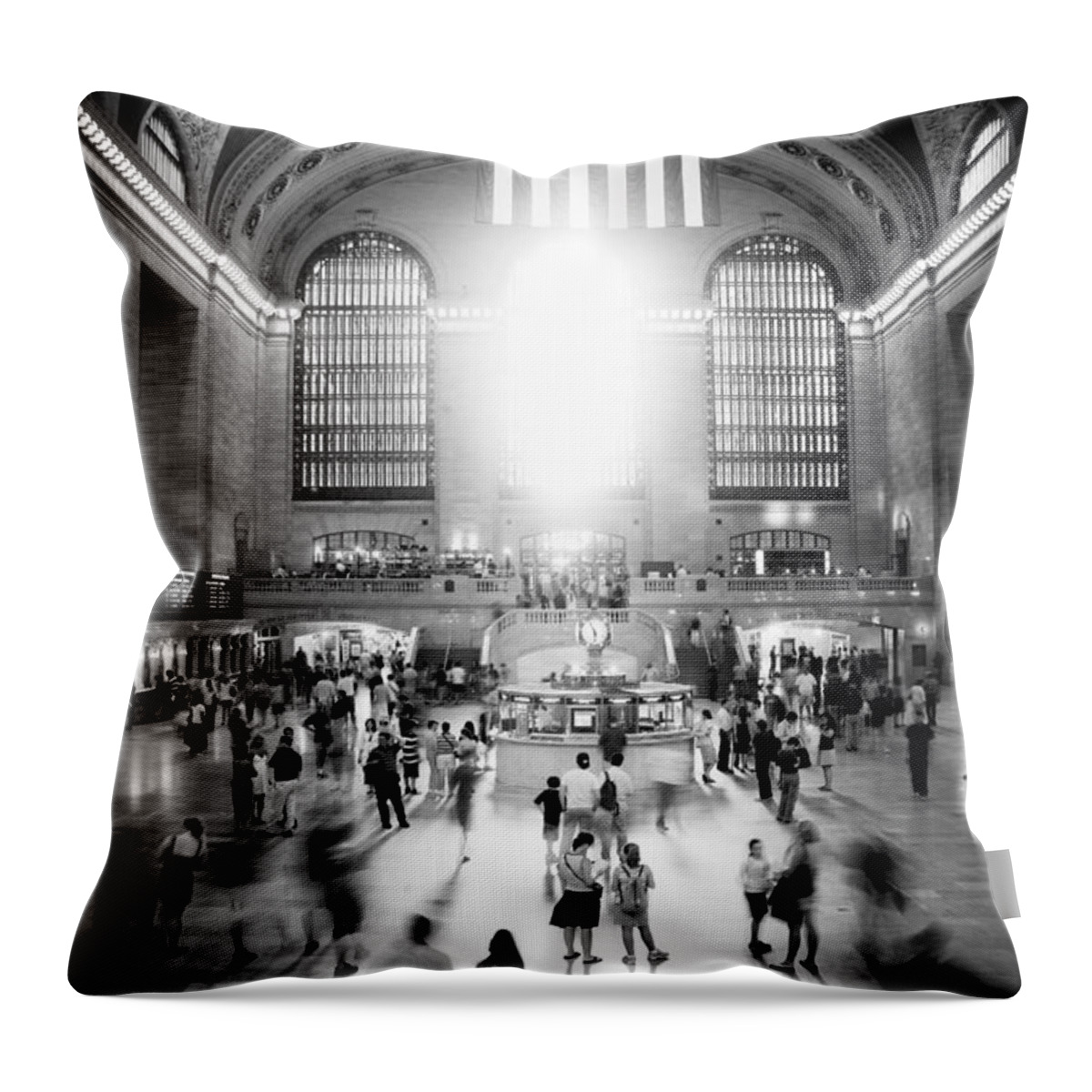 Grand Central Station Throw Pillow featuring the photograph Grand Central Station by Georgia Clare