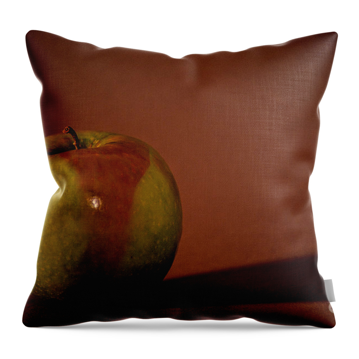 Apple Throw Pillow featuring the photograph Granny Smith by Sharon Elliott