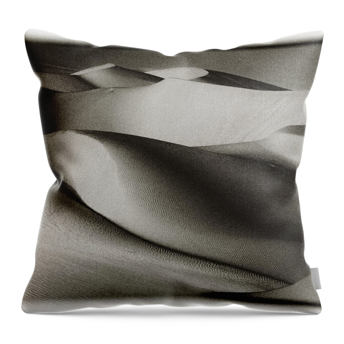 Horizontal Throw Pillow featuring the photograph Graphic Dunes - 291 by Paul W Faust - Impressions of Light