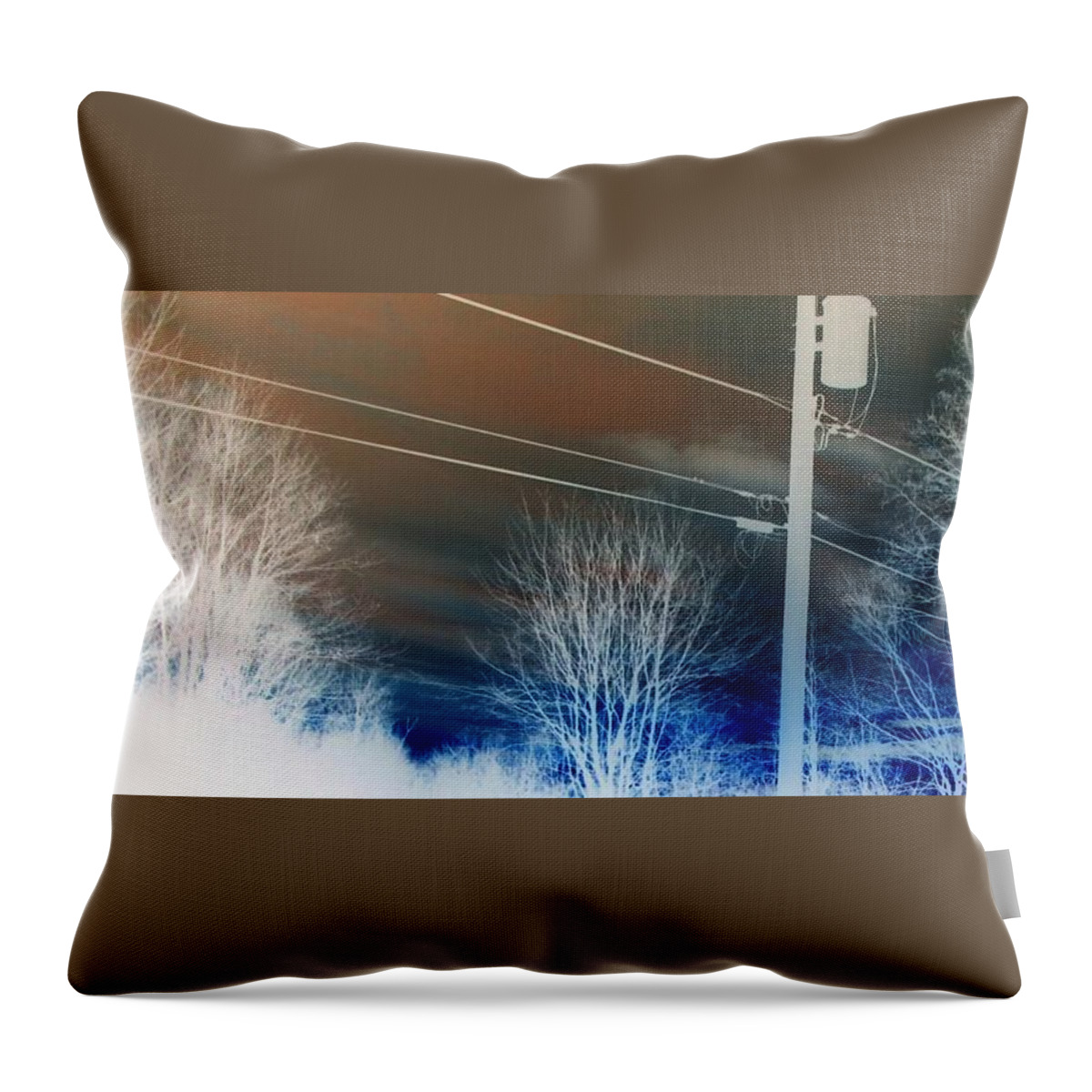 Sky Throw Pillow featuring the photograph Gray skies by Heather Bice