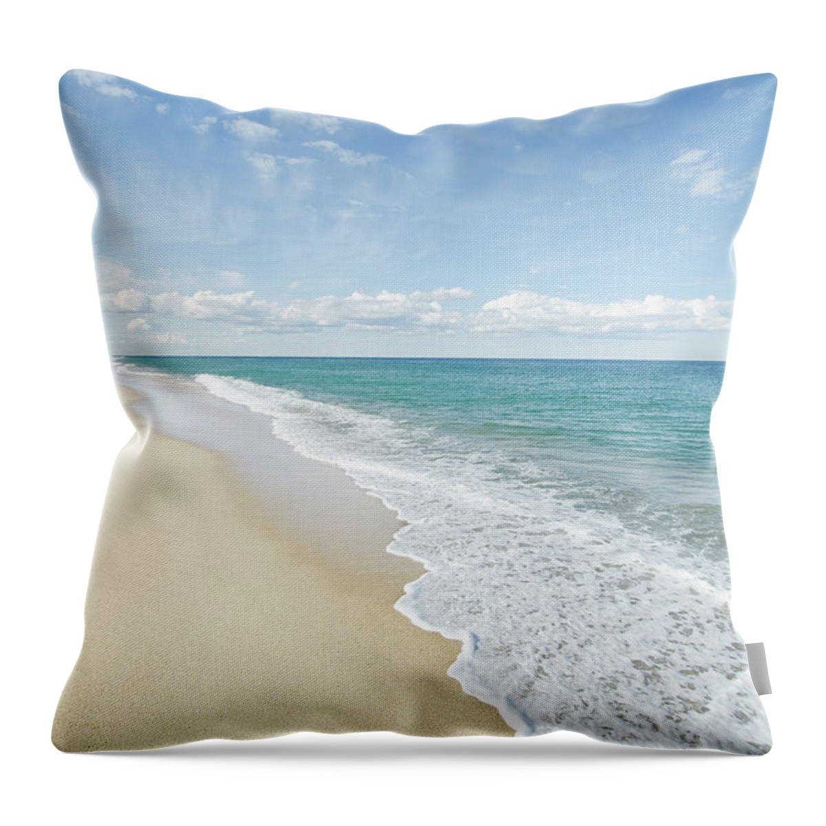 Water's Edge Throw Pillow featuring the photograph Great Point, Nantucket by Nine Ok