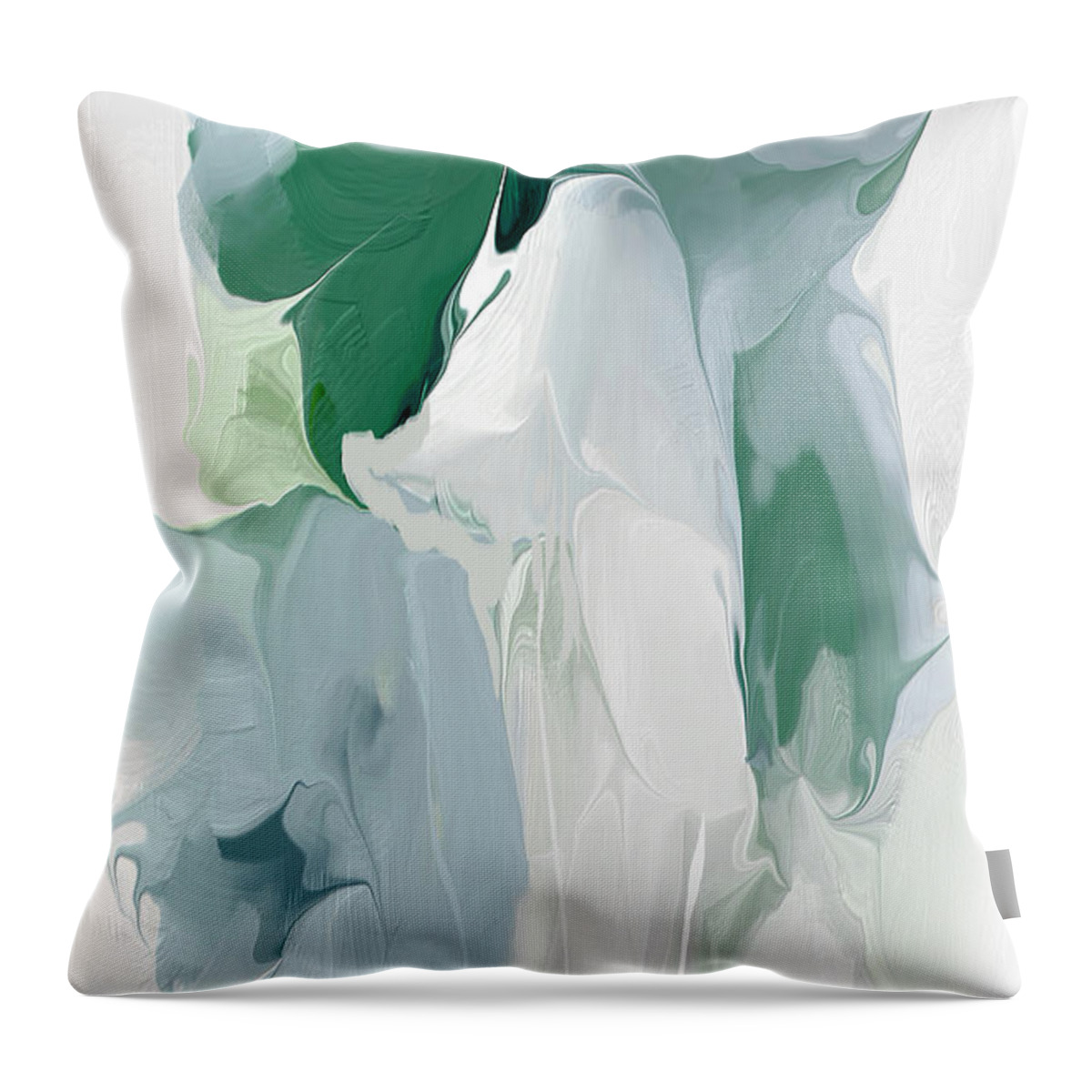  Throw Pillow featuring the digital art Greepeace Lilly 2 by Davina Nicholas