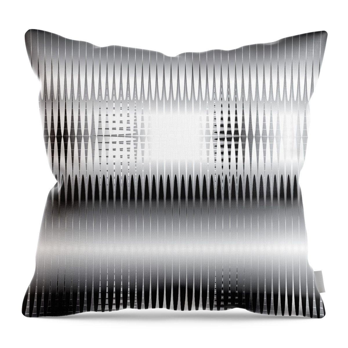 Optical Throw Pillow featuring the digital art Grid Trap 2 by Kevin McLaughlin