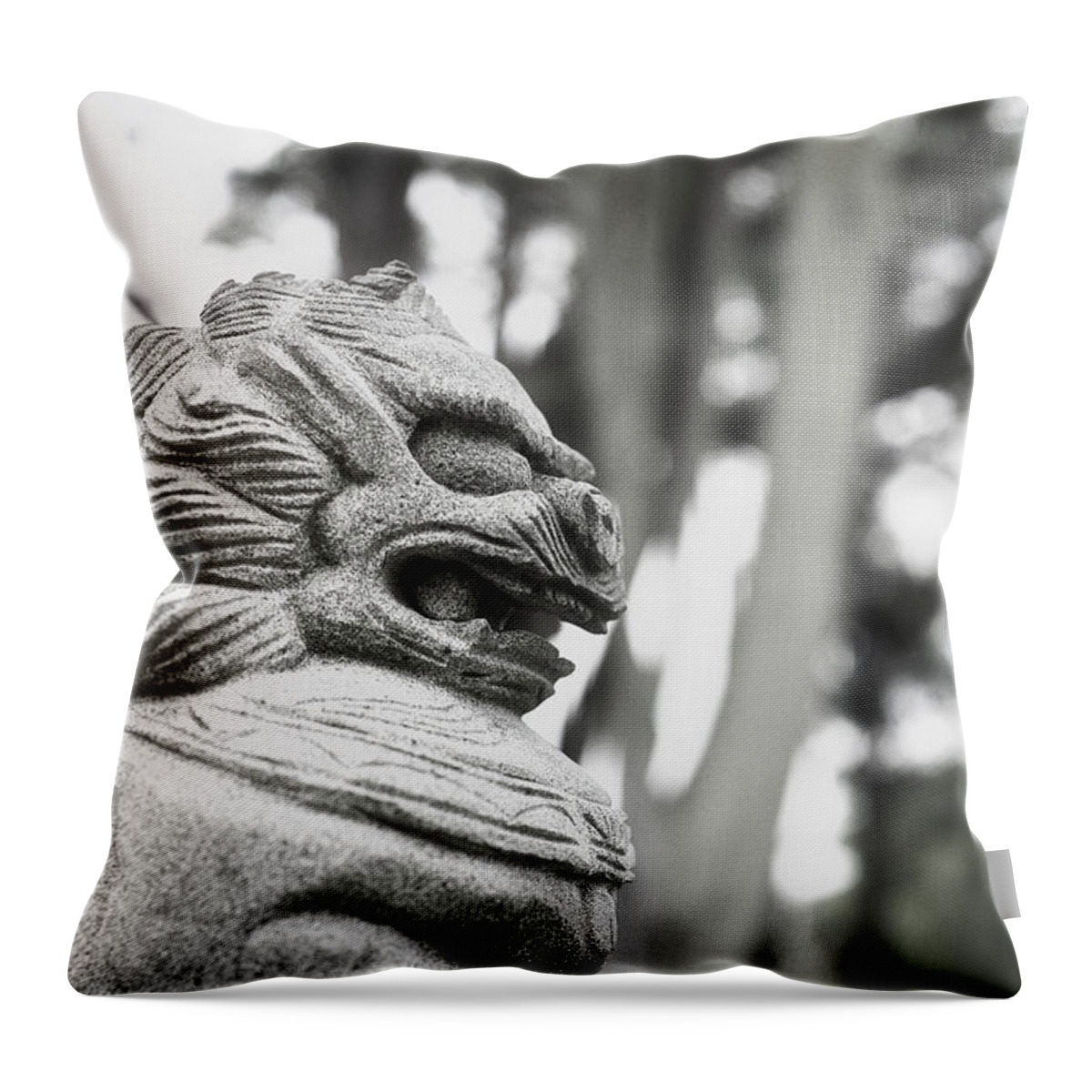 Photography Throw Pillow featuring the photograph Guardian by Ivy Ho