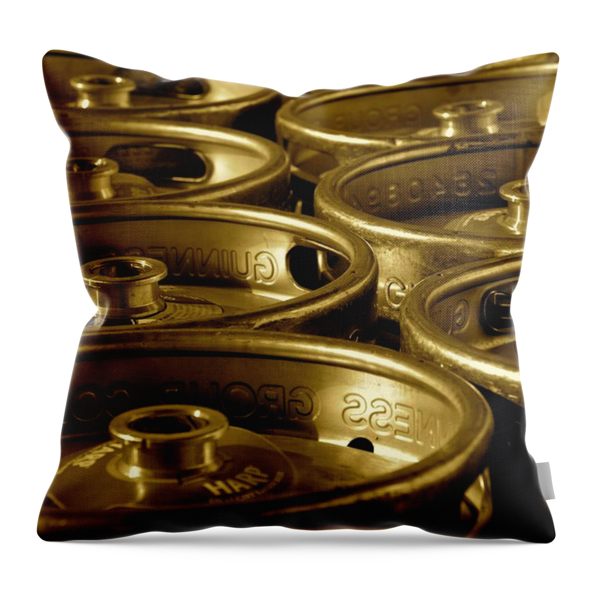 Kegs Throw Pillow featuring the photograph Guinness by Norma Brock
