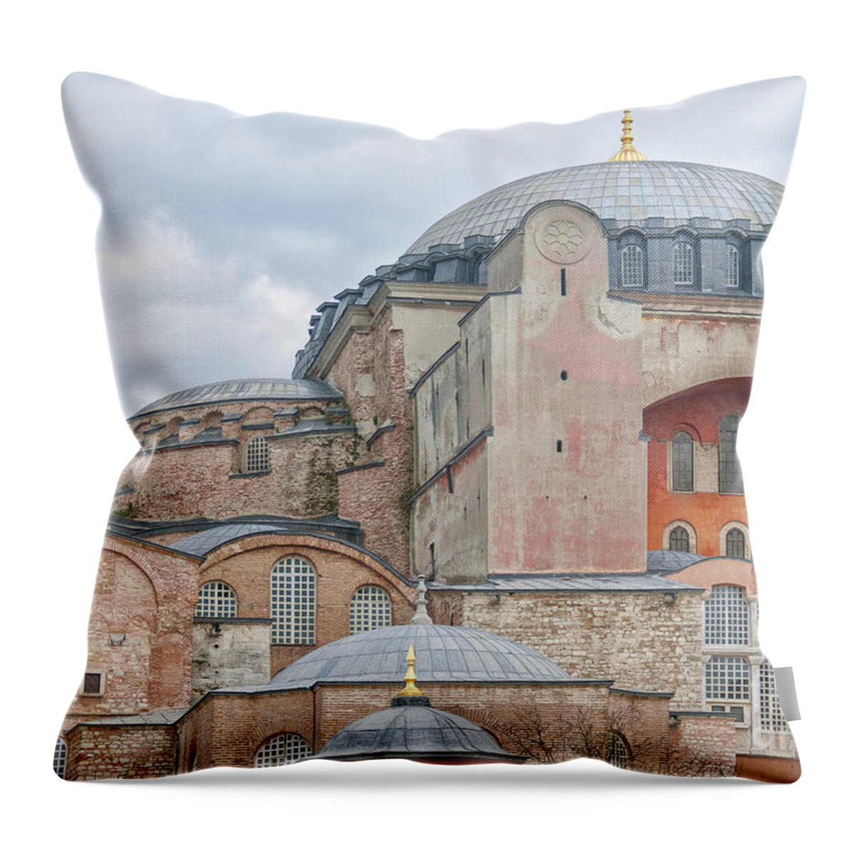 Turkey Throw Pillow featuring the photograph Hagia Sophia 10 by Antony McAulay