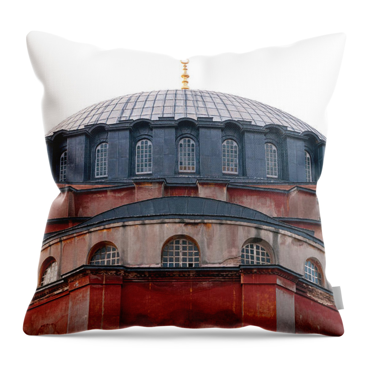 Istanbul Throw Pillow featuring the photograph Hagia Sophia Curves 02 by Rick Piper Photography