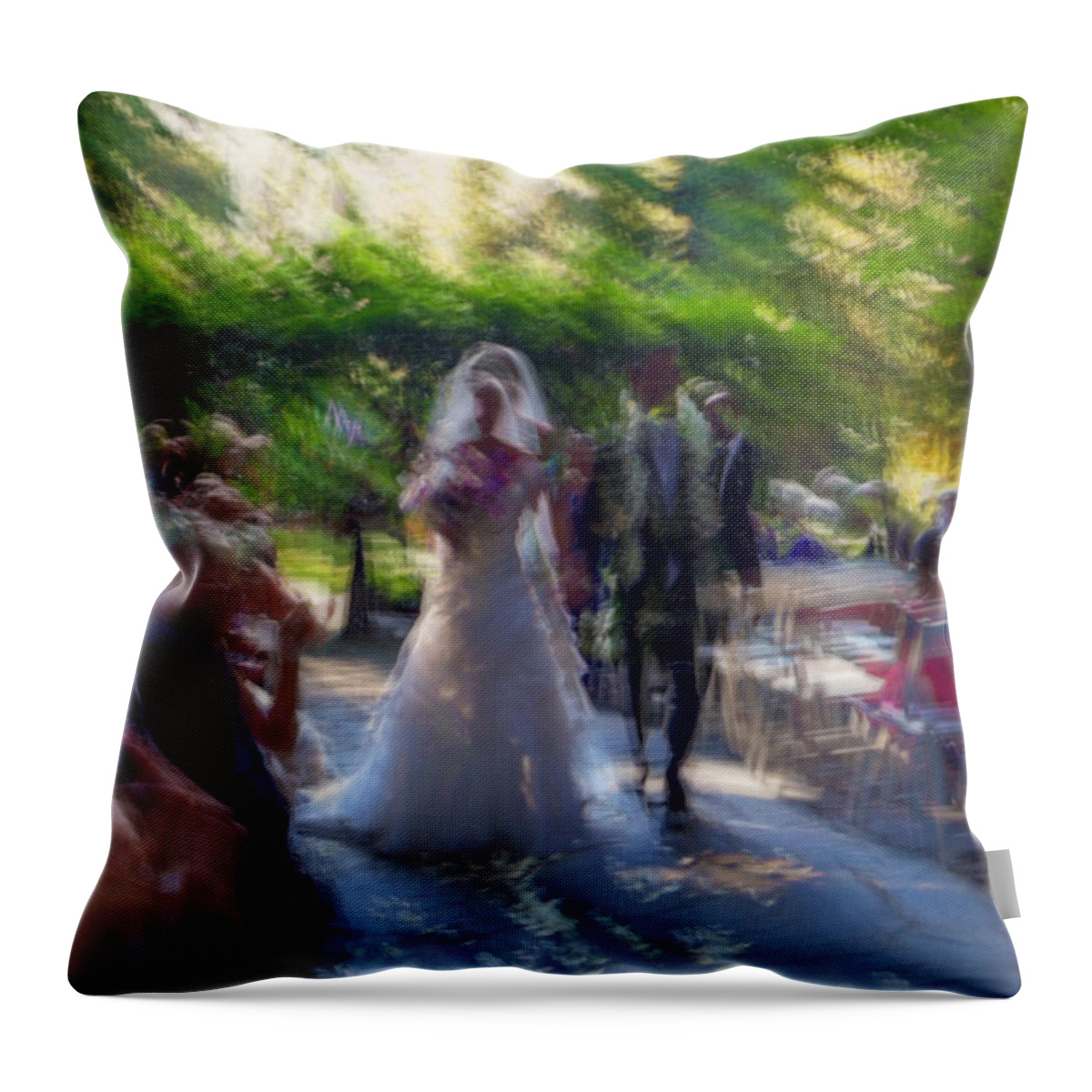 Impressionist Throw Pillow featuring the photograph Happily Ever After by Alex Lapidus