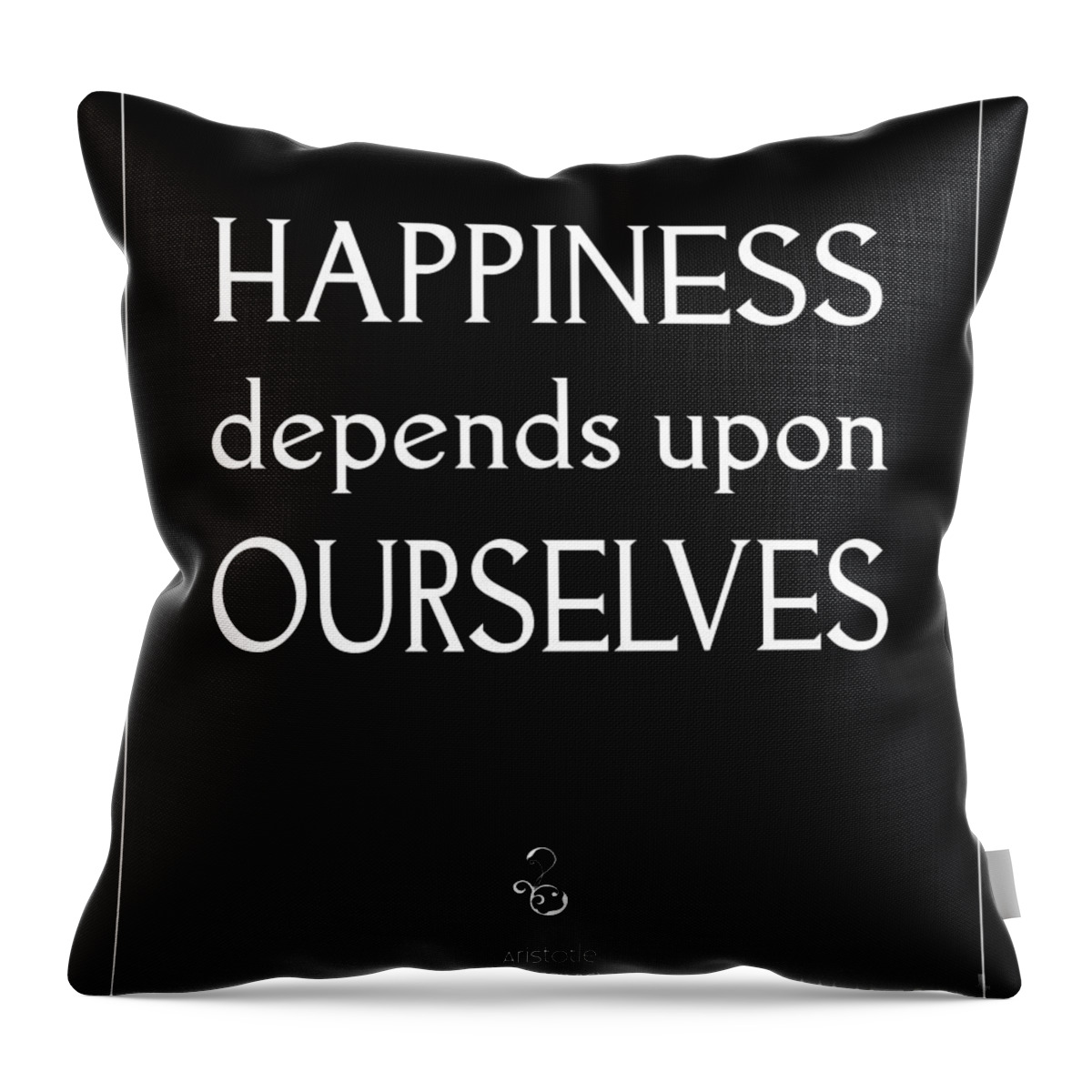 Kate Mckenna Throw Pillow featuring the photograph Happiness Depends Upon Ourselves by Kate McKenna