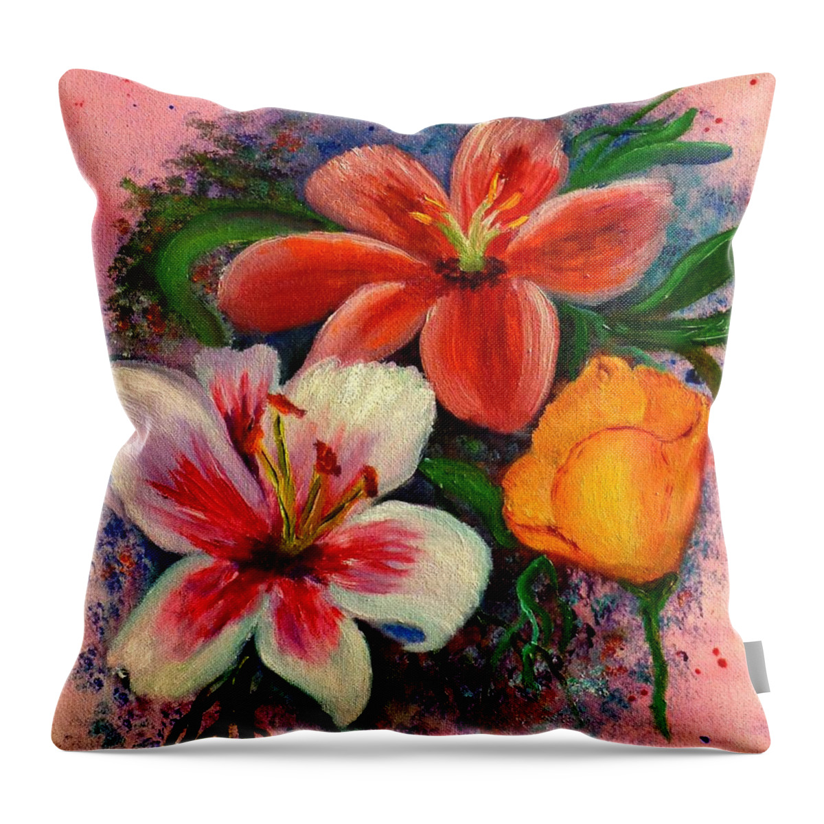 Plant Throw Pillow featuring the photograph Happiness by Janis Tafoya