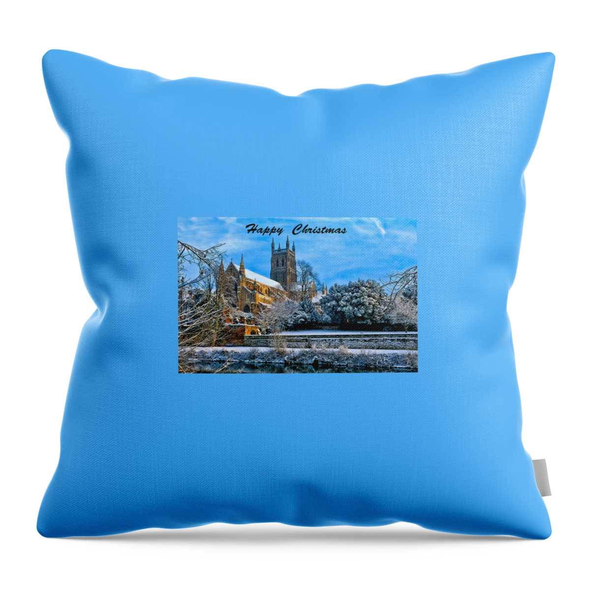 Cathedral Throw Pillow featuring the photograph Happy Christmas Photo 2 by Roy Pedersen