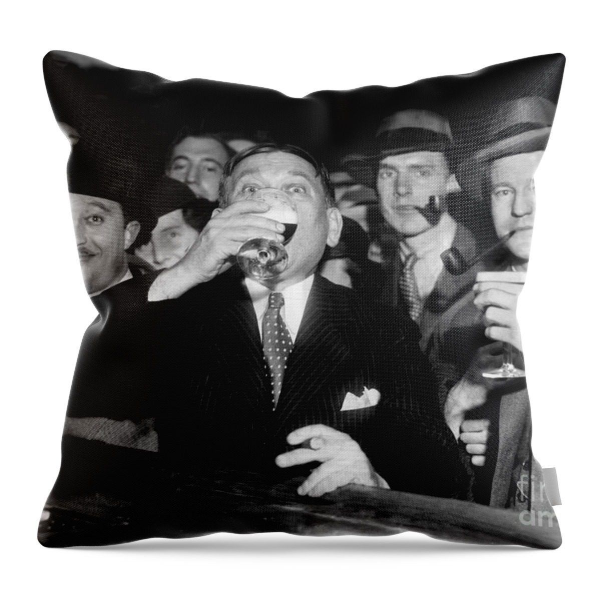 Stamp Out Prohibition Throw Pillow featuring the photograph Happy Days Are Here Again by Jon Neidert