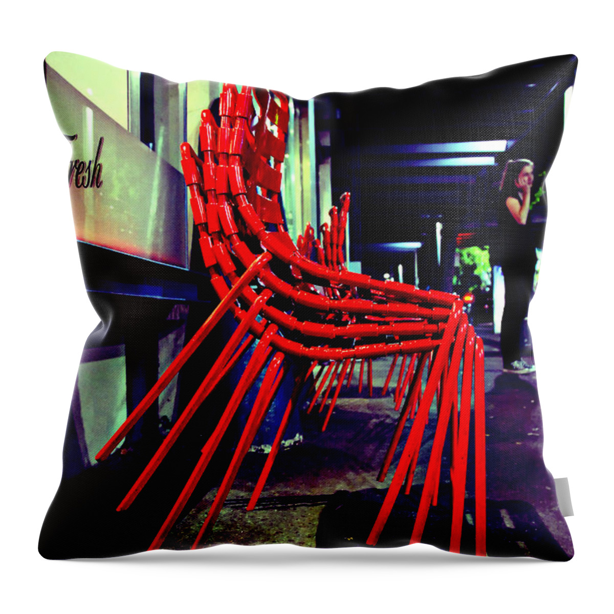 The Rocks Throw Pillow featuring the photograph Hard day's night by Andrei SKY