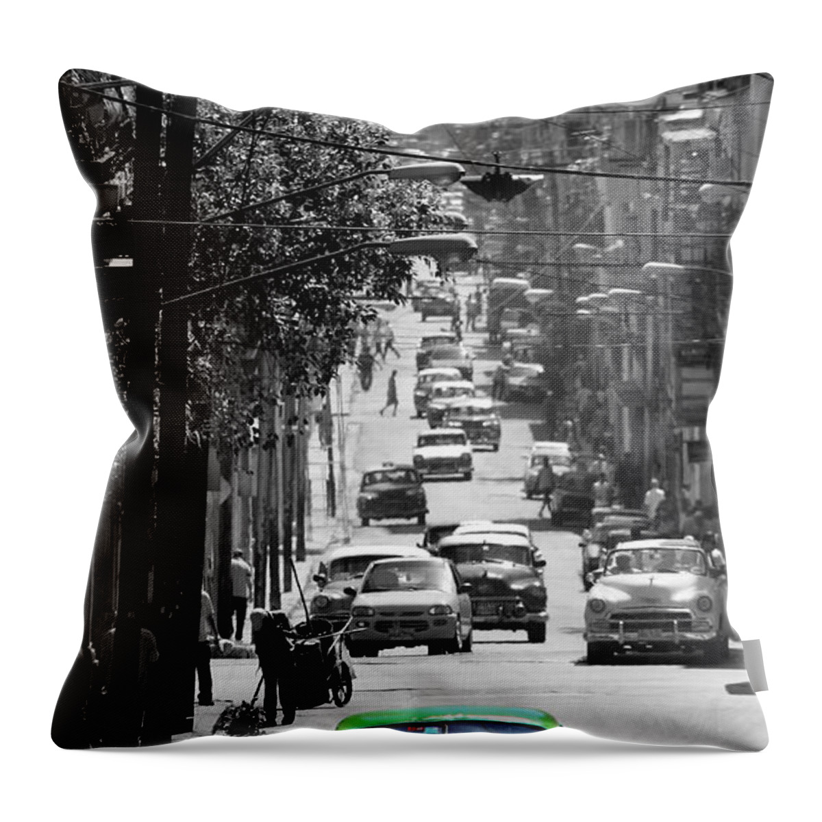 Havana Throw Pillow featuring the photograph Havana 25c by Andrew Fare