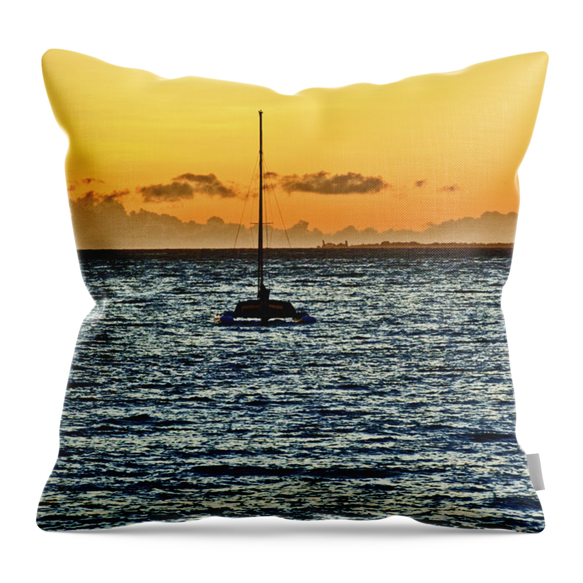 Hawaiian Throw Pillow featuring the photograph Hawaiian Beach on Maui 10 by Micah May