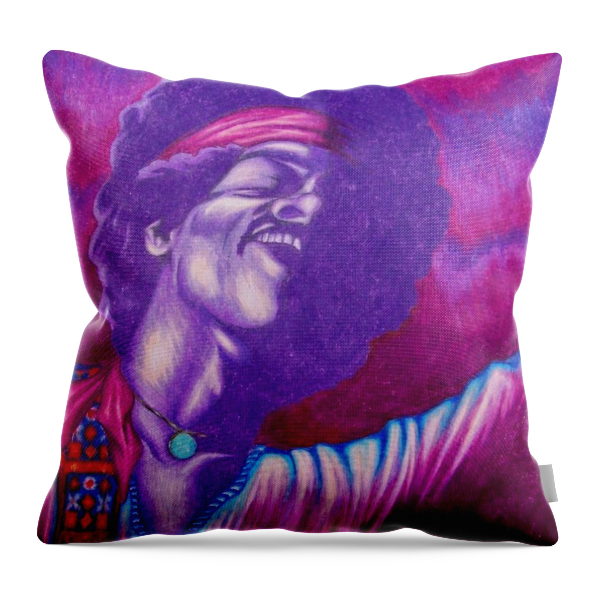 Michael Throw Pillow featuring the drawing Haze by Michael TMAD Finney
