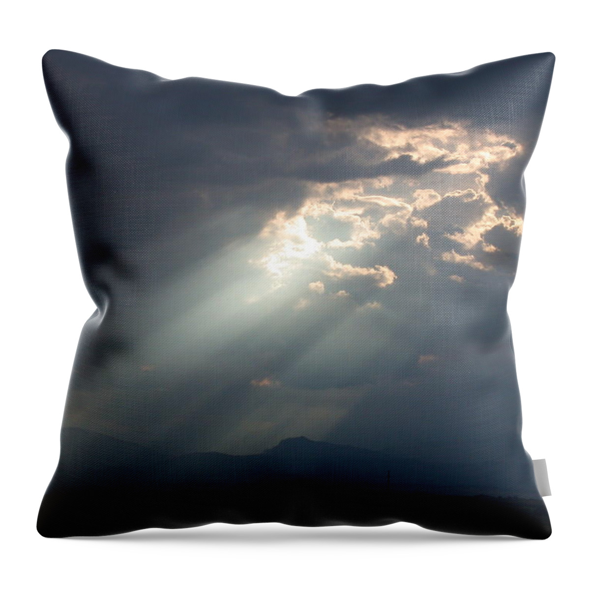 Rays Throw Pillow featuring the photograph Heavenly Rays by Shane Bechler