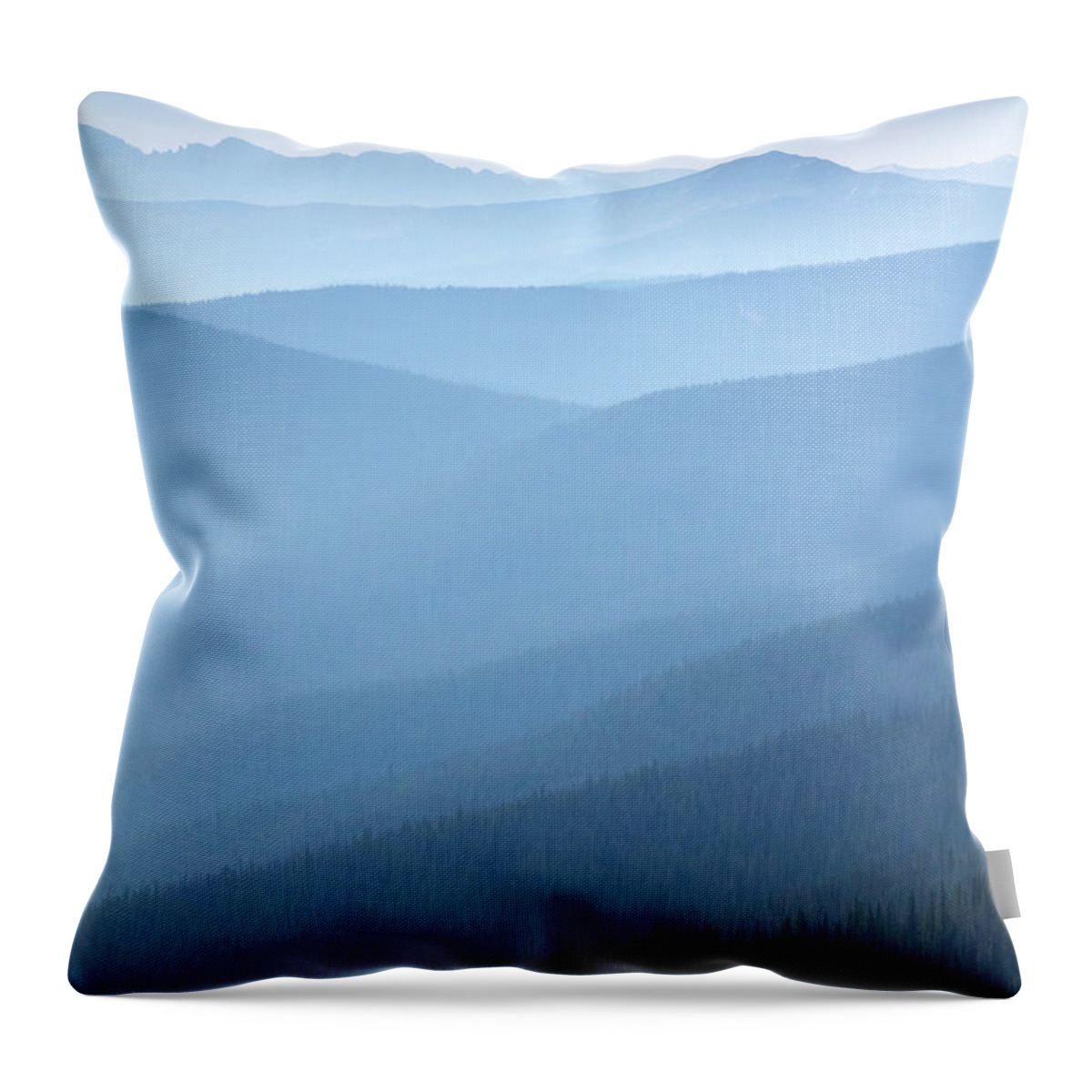 Climate Throw Pillow featuring the photograph Heavy Smoke From Nearby Forest Fires by Ricardoreitmeyer