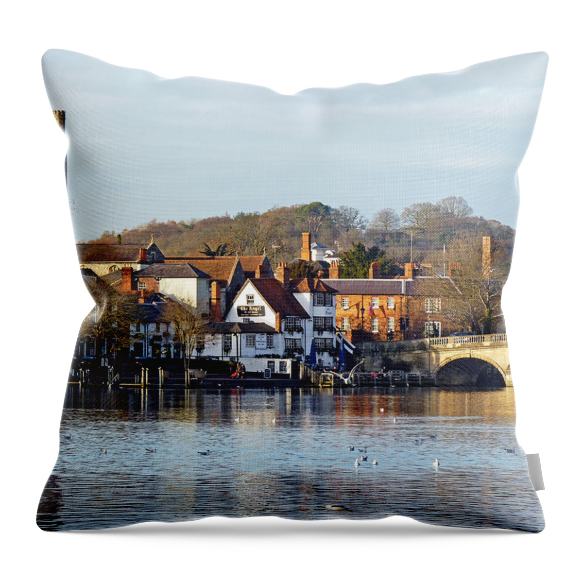 River Thames Throw Pillow featuring the photograph Henley-on-Thames by Tony Murtagh