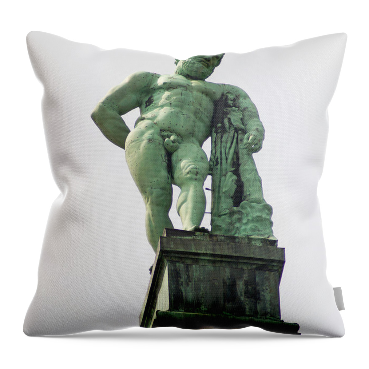 Germany Throw Pillow featuring the photograph Hercules in Kassel by Rudi Prott