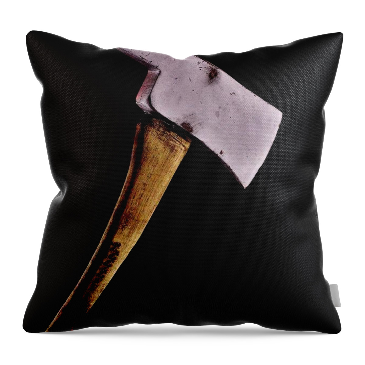 The Shining Throw Pillow featuring the photograph Here's Johnny by Benjamin Yeager