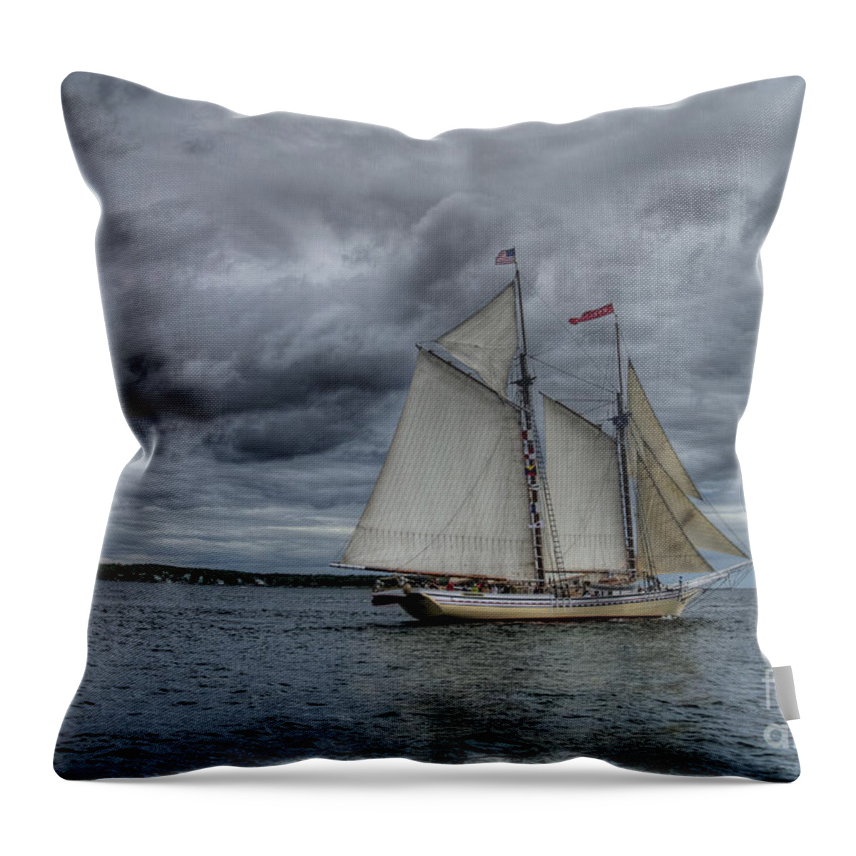 Ship Throw Pillow featuring the photograph Heritage by Alana Ranney
